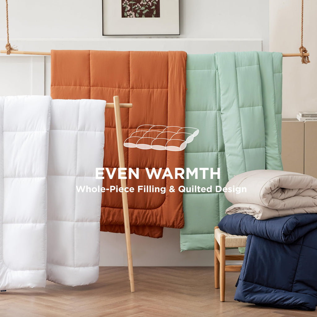 Comforter Duvet Insert - Quilted Comforters, All Season Duvet, GentleSoft Down Alternative Bedding