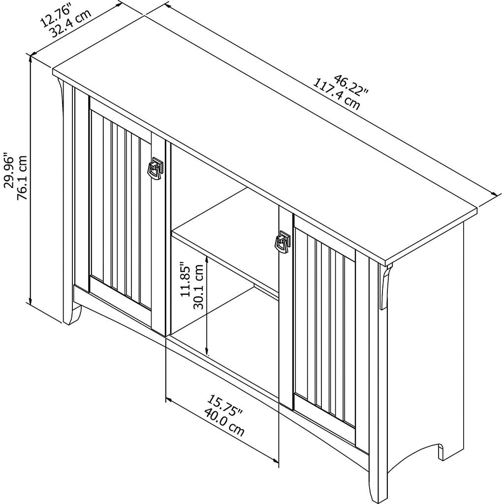 Salinas Accent Storage Cabinet with Doors and Shelves, Farmhouse Cabinet Buffets &