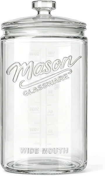 1.5 Gallon Glass Cookie Jar, 1 Pack Large Food Storage Container