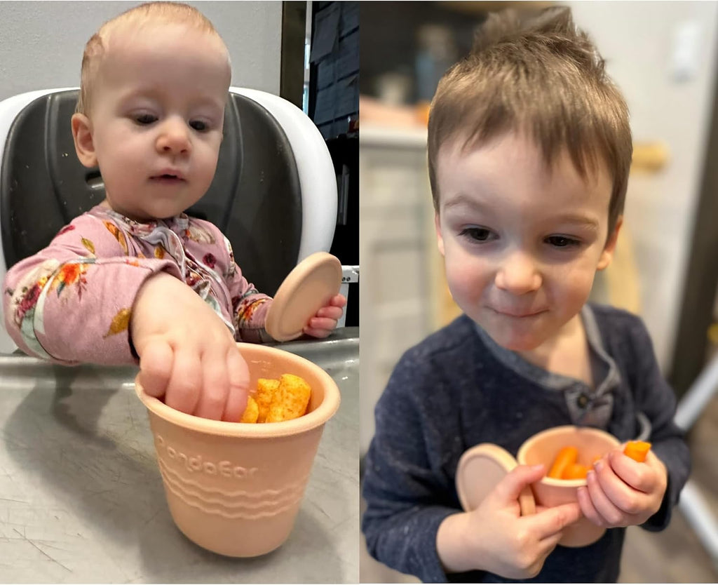 12 Pack Silicone Baby Food Storage Containers, 4 oz