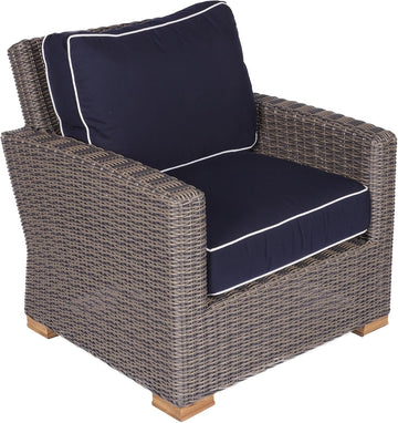 Sanibel Club Teak Chair, Navy