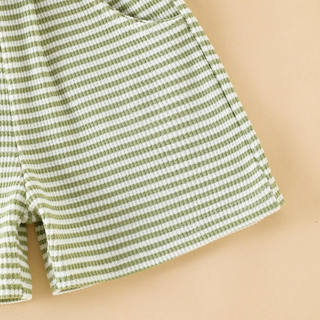 Toddler Boy Clothes Baby Summer Outfit Striped Shirt Shorts