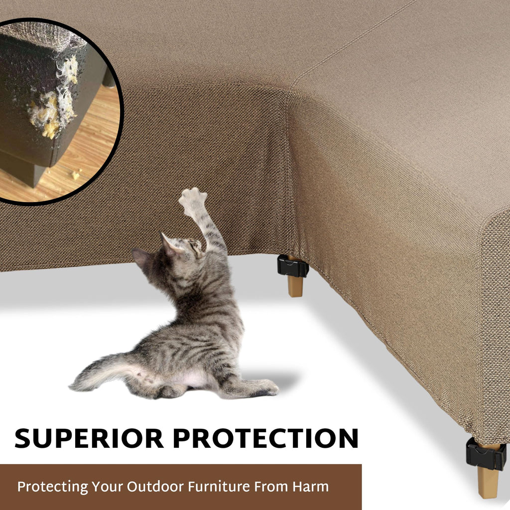 Outdoor Sectional Cover fit 80 x 80 inch L-Shaped Couch Sofa