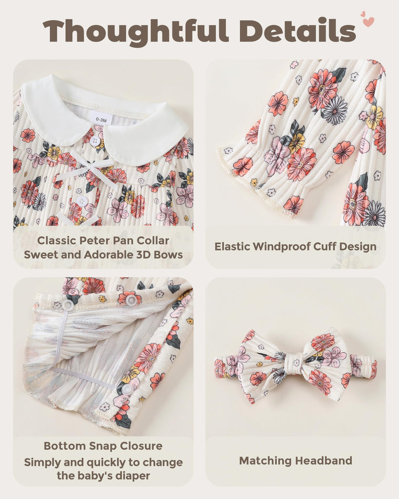 Newborn Baby Girl Clothes 12-18Months Coming Home Essential Outfit