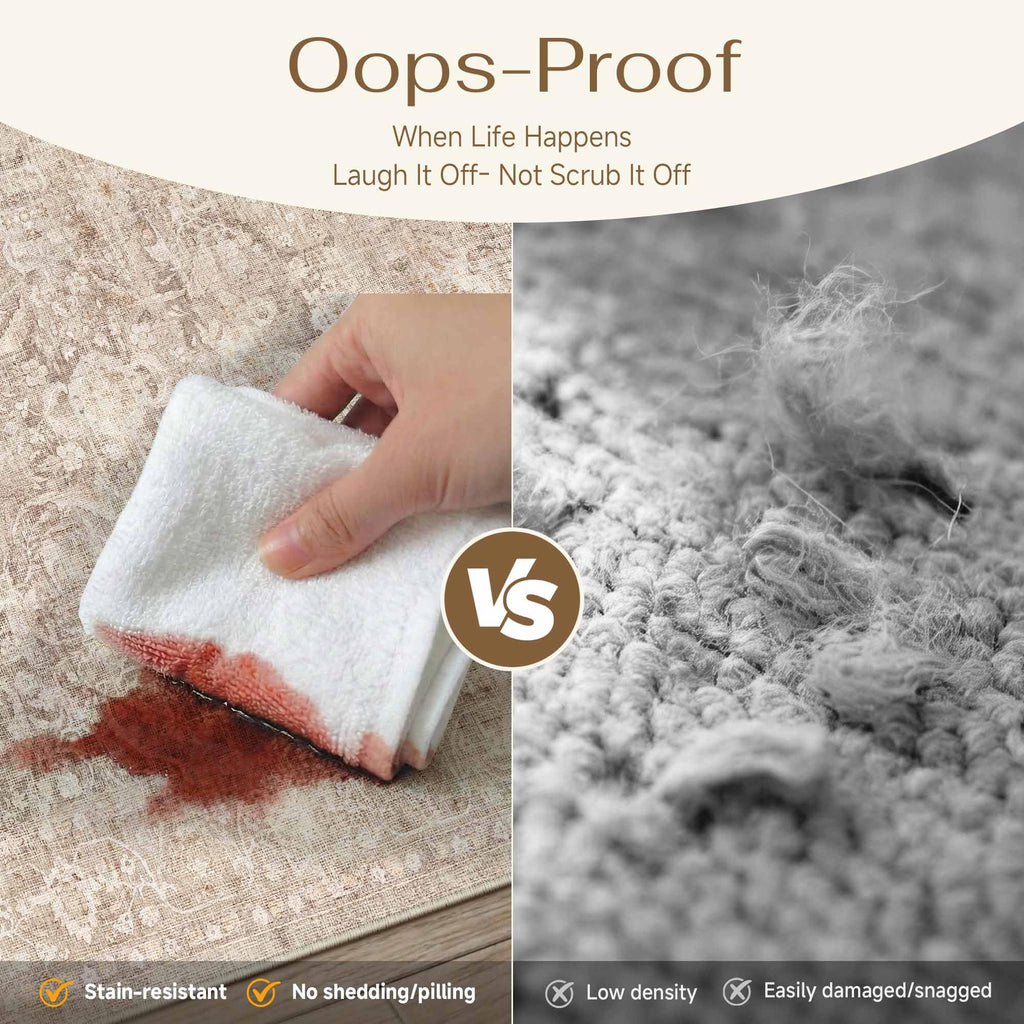 2x10 Beige Neutral Kitchen Hallway Runner Rug