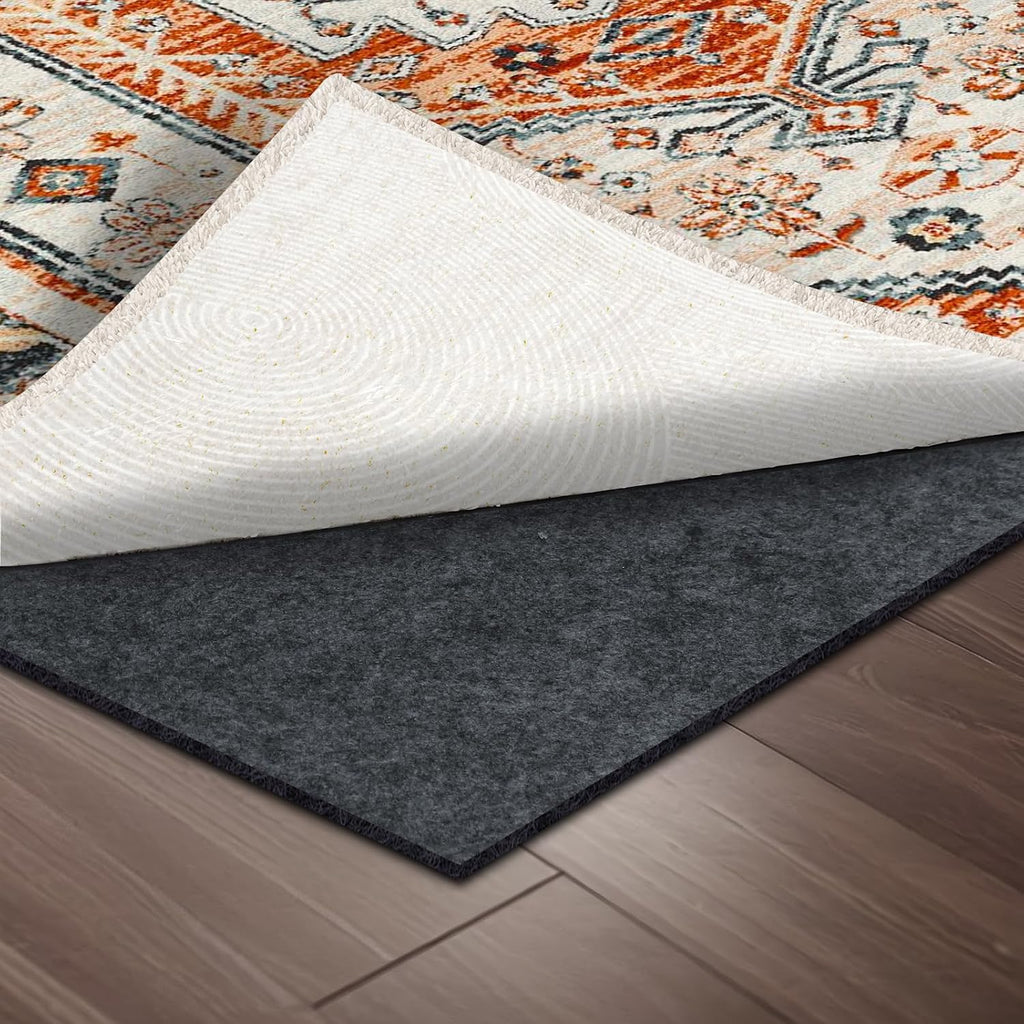 100% Waterproof Rug pad, 8x10 ft Area Rug Non-Slip Rug Pads, Carpet Pads for All Floors and finishes, Felt pad - Set of 80