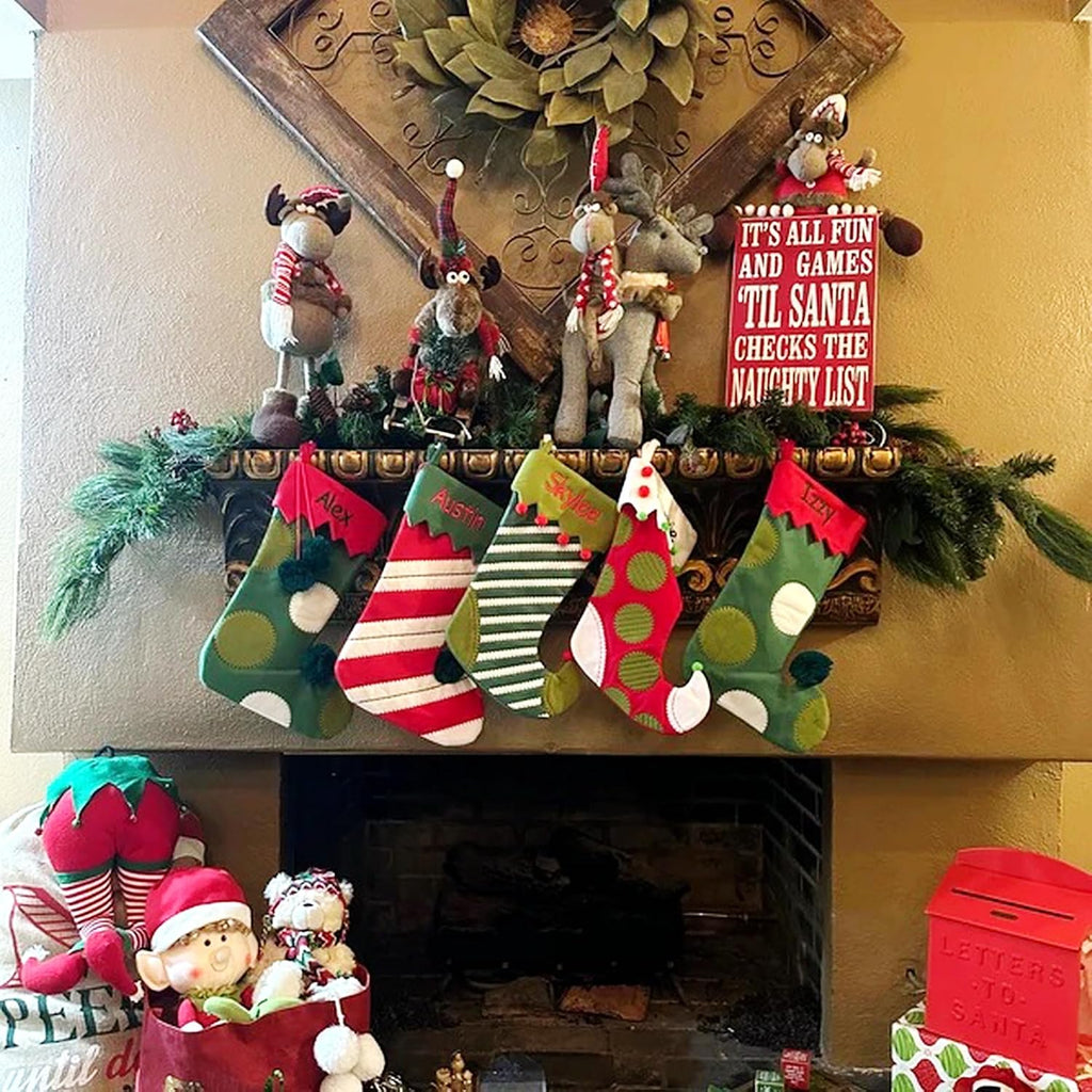 Personalized Whimsical Jester Stocking - 19 Inch