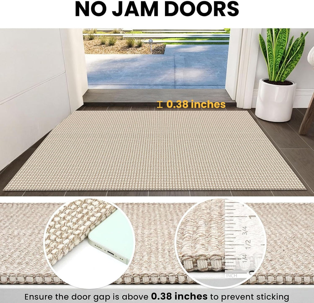 Washable Runner Rug 2x6 Non Slip Runners s Entryway Runner Indoor, Kitchen Rugs Woven Cotton Floor Carpet Hall