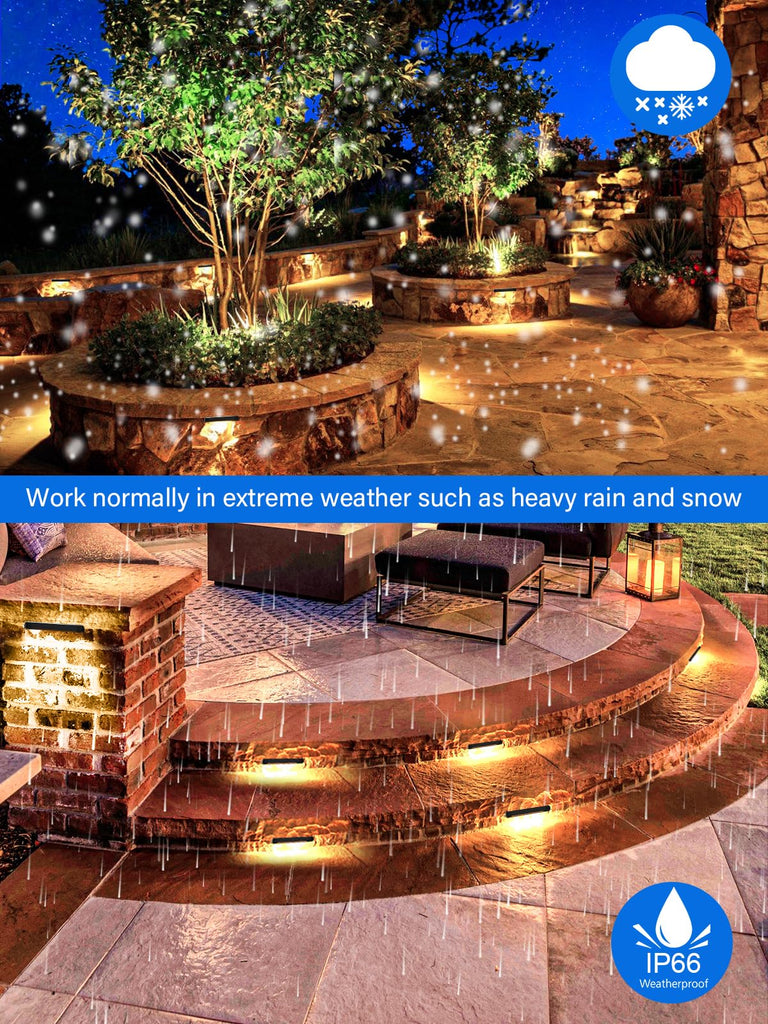 5W Retaining Wall Lights 7 inch LED Hardscape Lighting Low Voltage Landscape Paver Lights 12V 24V Step Lights Outdoor