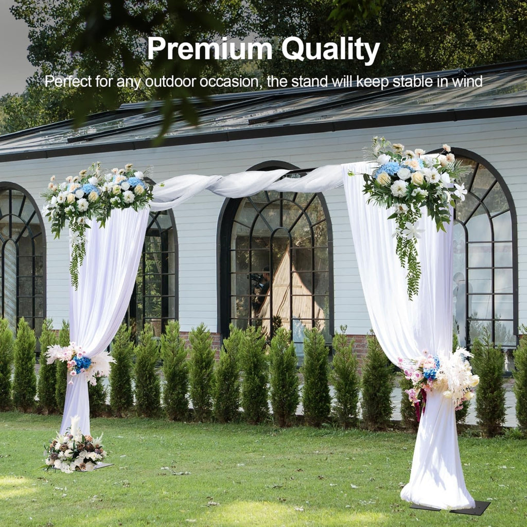 10x10ft Heavy Duty Backdrop Stand, Pipe and Drape with Flat Base