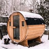Customize Outdoor Barrel Sauna Rooms,2-10 Person Canadian Cedar Steam Barrel Saunas,Customization of Size, Color