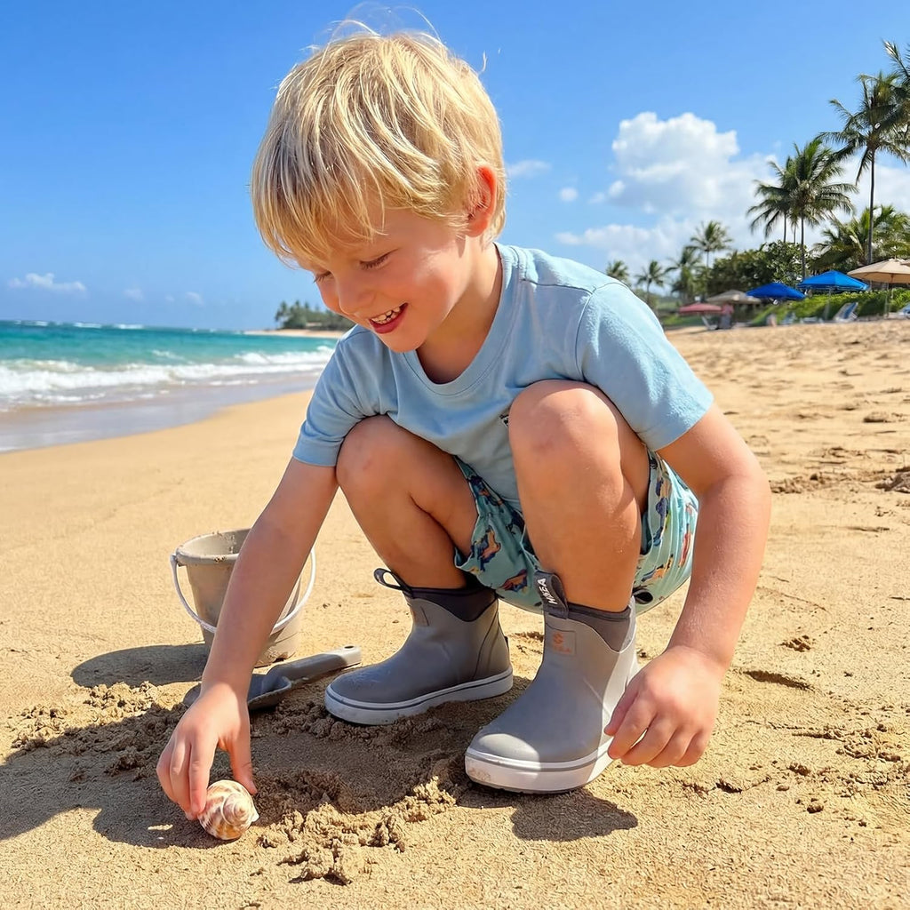Kid's Waterproof Deck Boots for Toddlers Boys and Girls