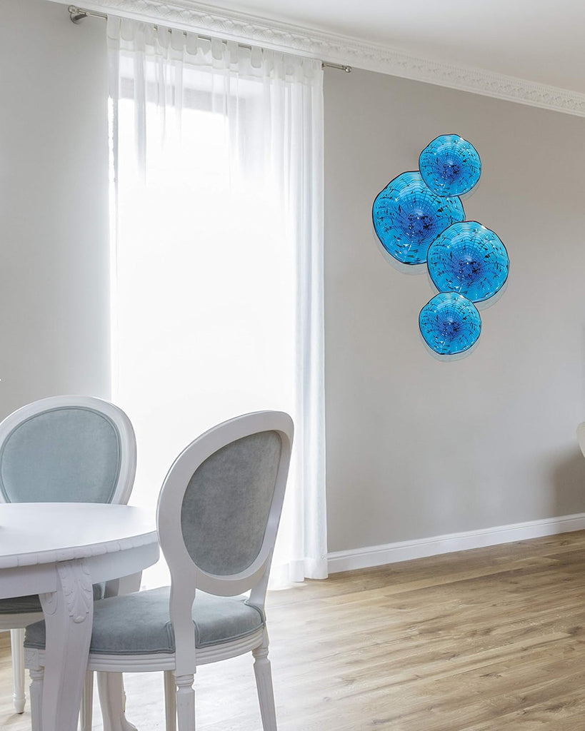 AV13111-D12 Wrightwood Hand Blown Art Glass Wall Art Décor - 12 Inch, 3.50x12.00x12.00