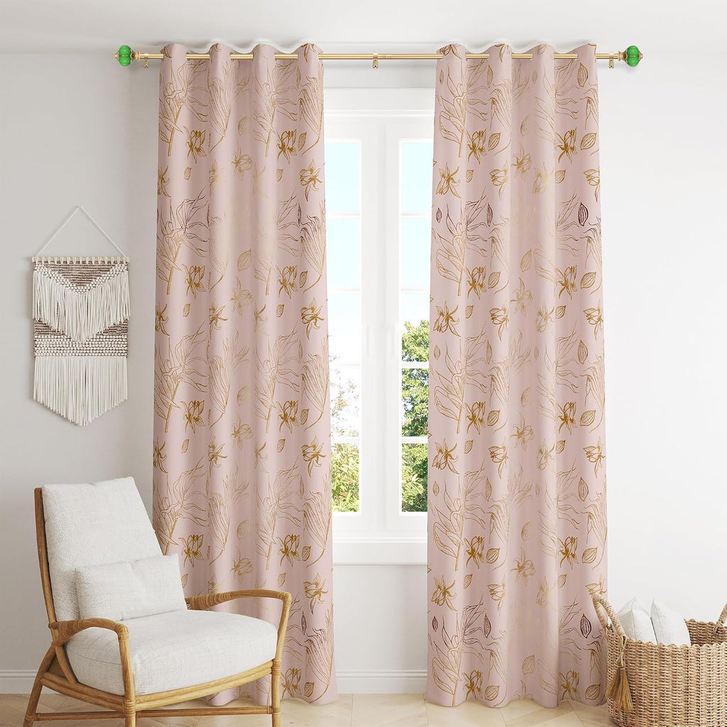 Ceramic Curtain Rods for Windows 18 to 55 Inch,1 Inch Adjustable Telescoping Drapery Rod Heavy Duty Window Treatment