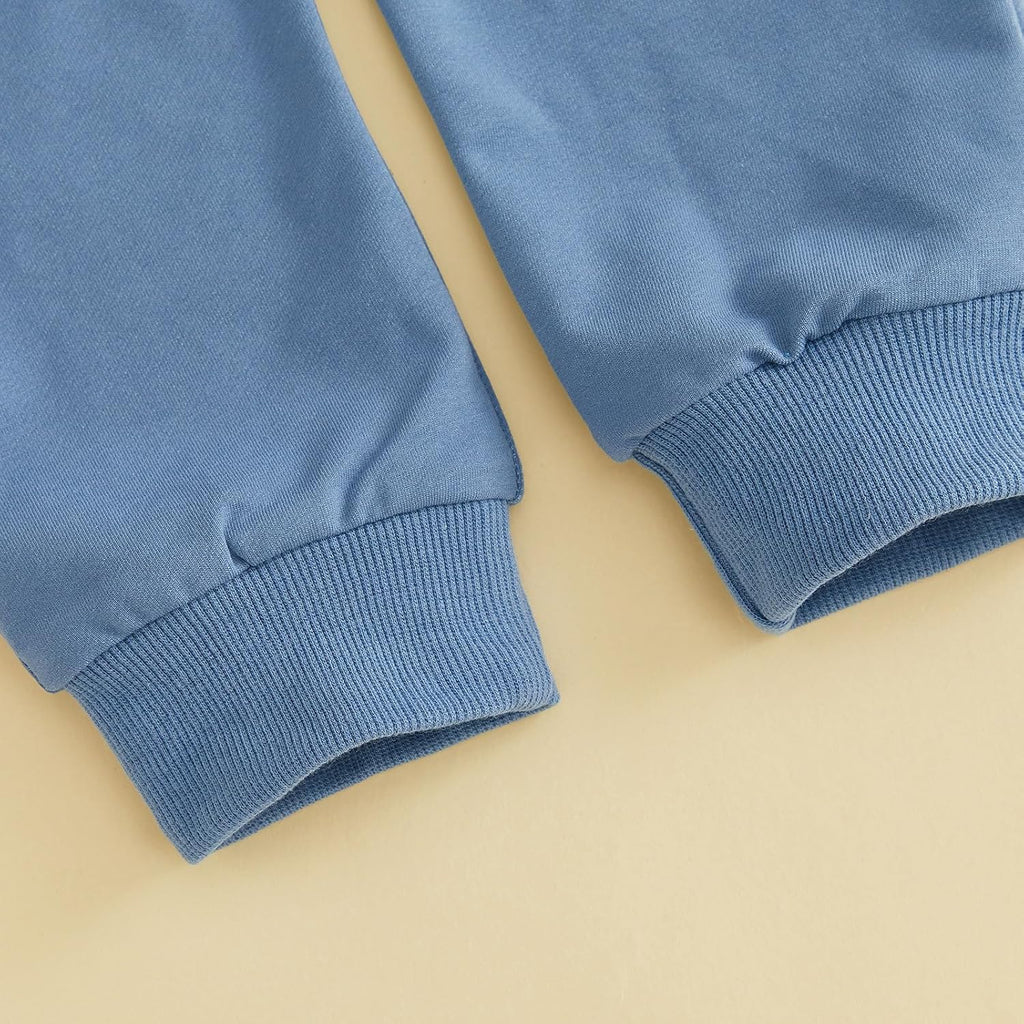 Toddler Baby Boy Fall Outfits Crewneck Sweatshirt Pants Set Winter Clothes