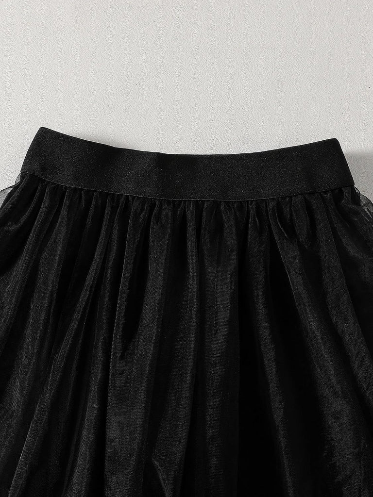 Toddler Girl Tutu Skirt High Low Tulle Skirt for Kids