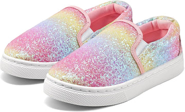 Boys & Girls Slip on Shoes, Toddler Canvas Walking Shoes