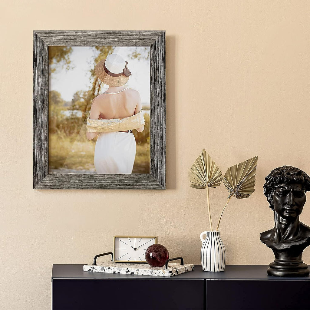 8x10 Picture Frame Set of 6,Rustic Grey Farmhouse Gallery Wall Frame | Made of HD Acrylic Cover,Multi Photo Frames
