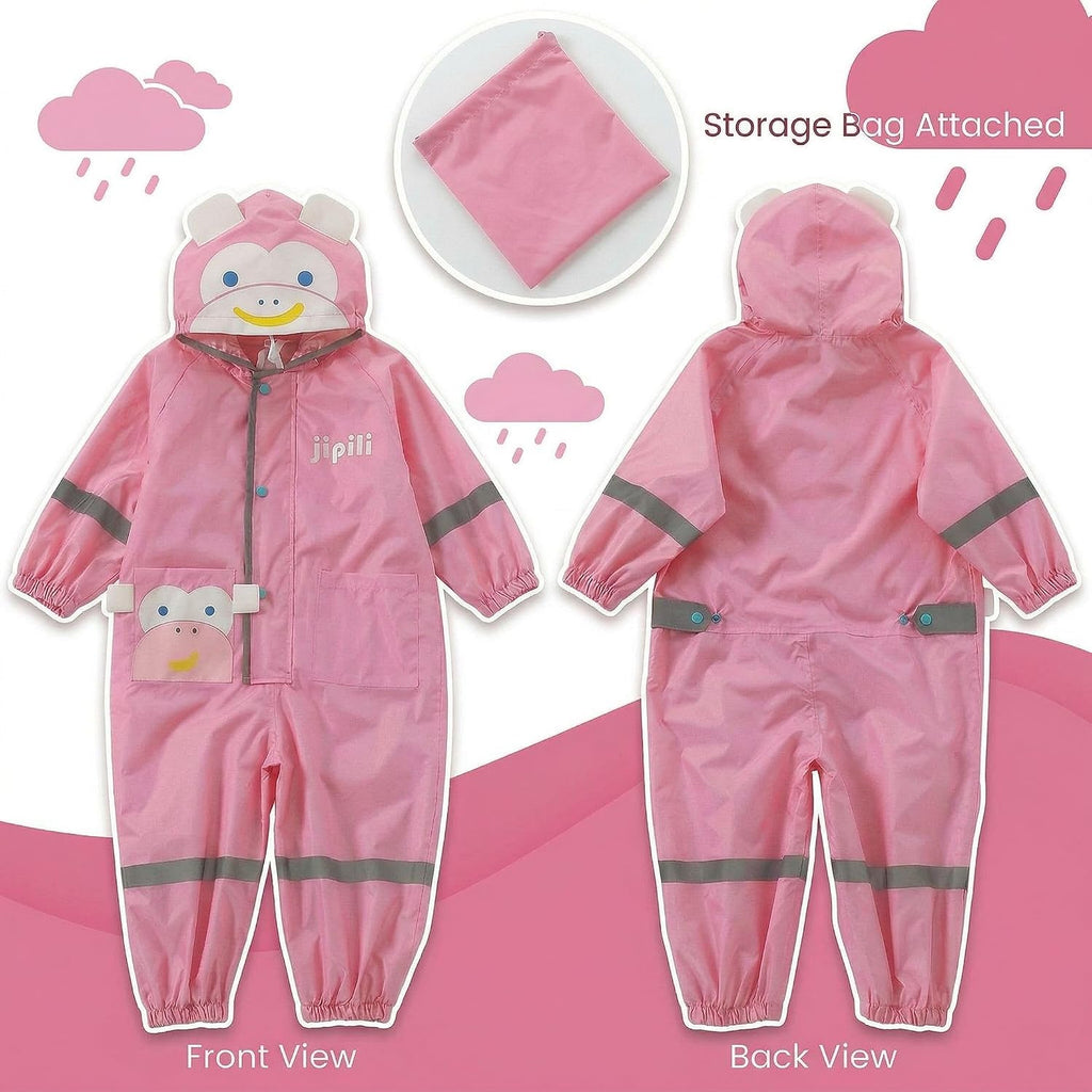 Toddler Rain Suit Waterproof Coverall One Piece Rain Suit Kids