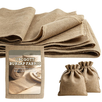 Burlap Fabric for Garden Burlap Fabric Boho Jute Outdoor Weed Barrier Burlap Sacks Burlap Tree Wrap Farmhouse Table