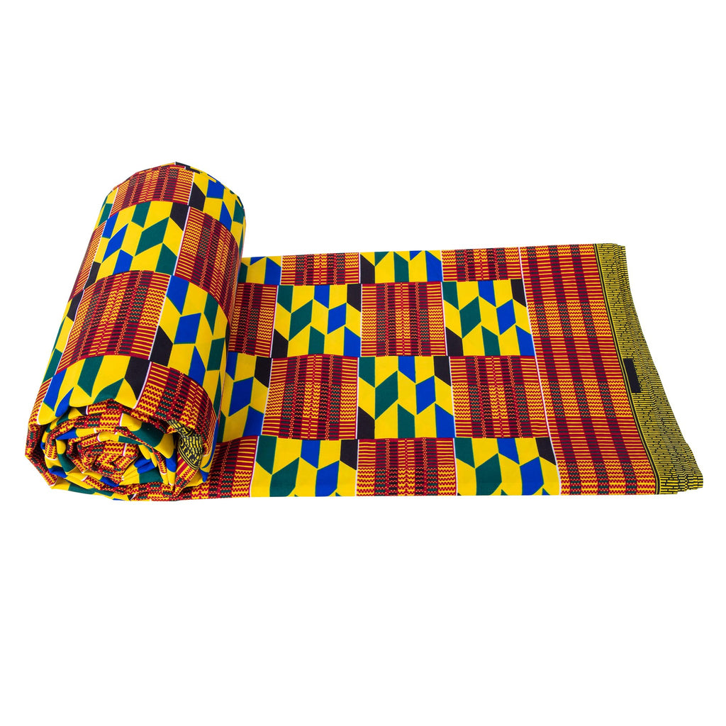 African Fabric 6 Yards Ankara Fabric Tribal Print Kente Cloth for Dashiki Party Dress