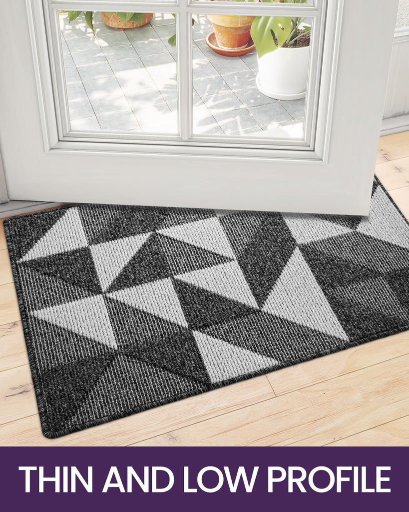 Front Door Mats , 24x36 Non Slip Washable Entry Doormat | Low-Profile Absorbent Resist Dirt Inside Floor Entrance