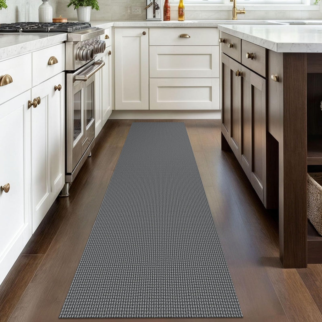 Washable Runner Rug 2x8 Non Slip Rubber Backed Hallway Runner Entryway Runner Indoor, Kitchen Rugs Woven Cotton Floor
