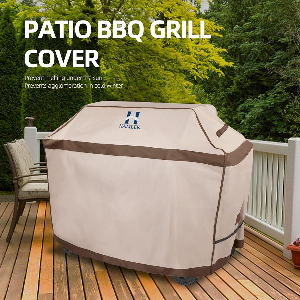 Grill Cover 64 Inch, Heavy Duty Waterproof BBQ Covers, Gas Grill Covers Fits Weber Spirit, Weber Genesis