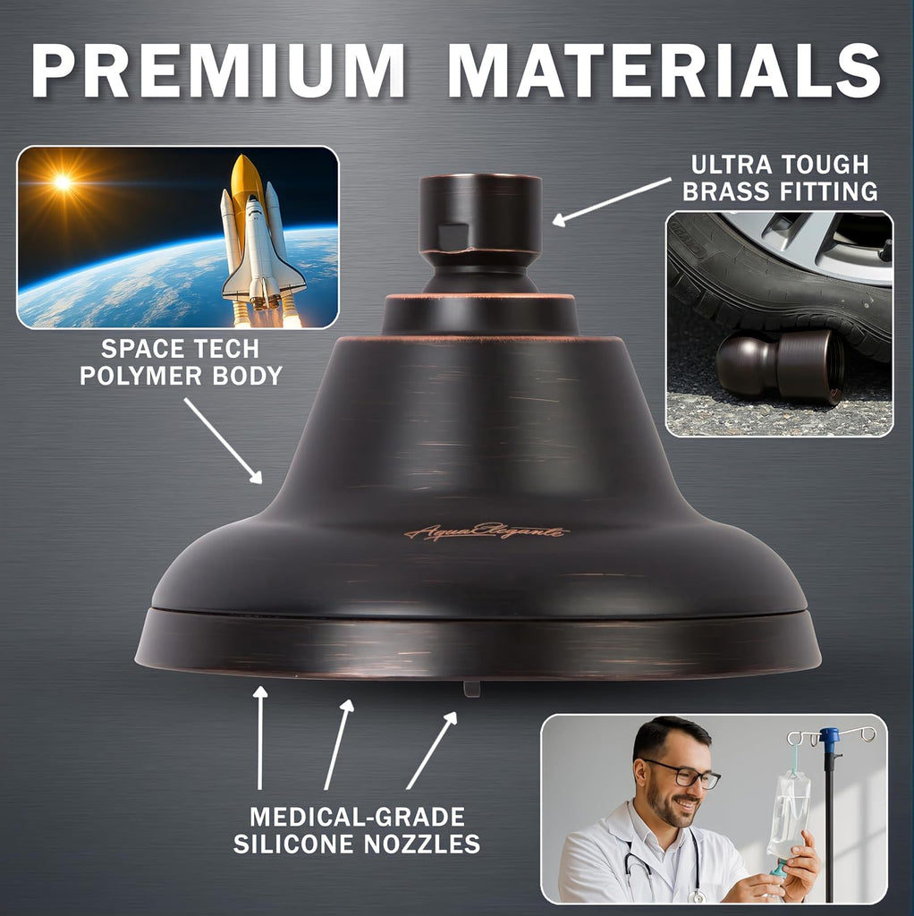 Massage Shower Head With Mist - High Pressure Boosting, Multi-Function