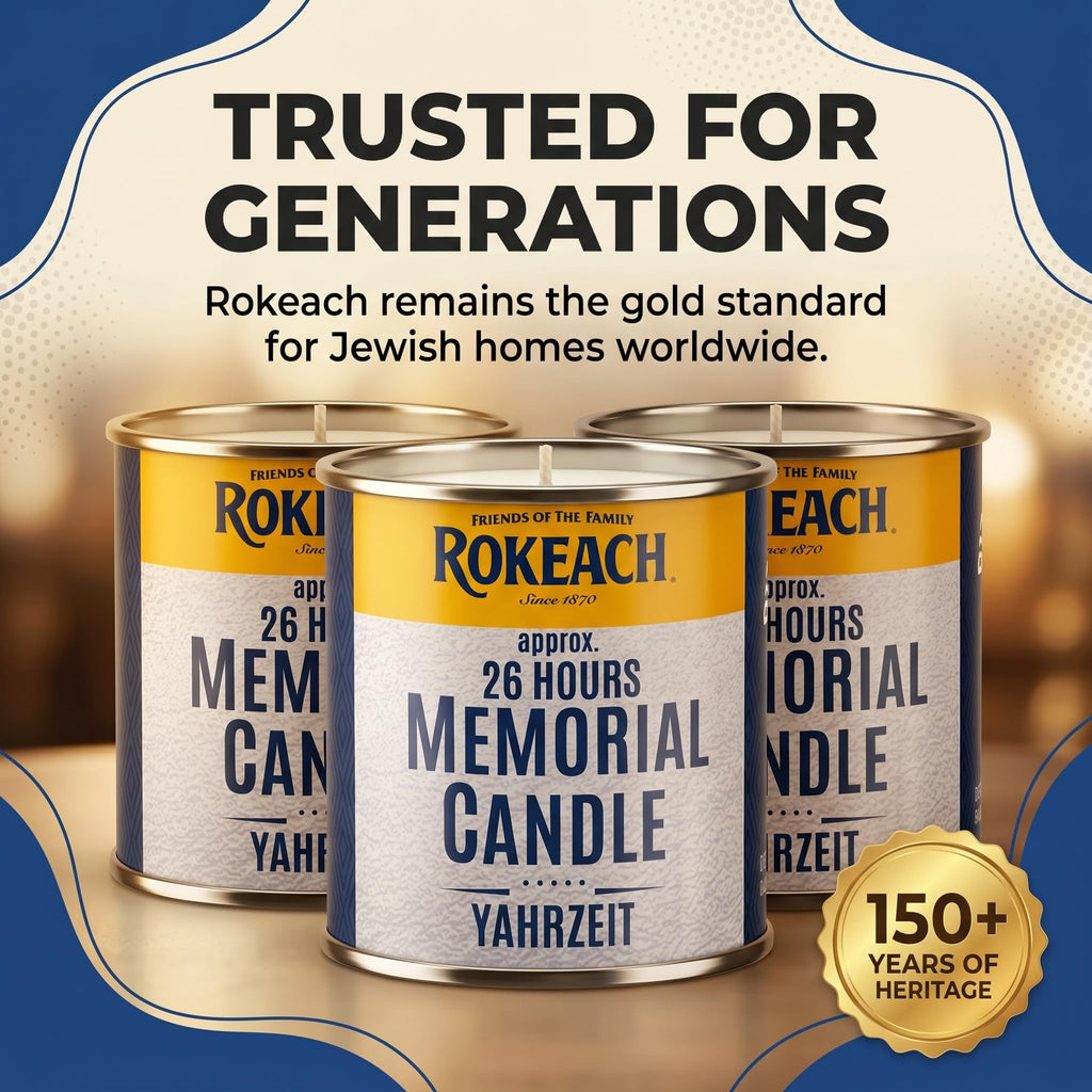 24 Hour Candles, Yahrzeit Memorial, Tin (12 Pack) | Yom Kippur | Emergency, Perfect for Blackouts, Storms &