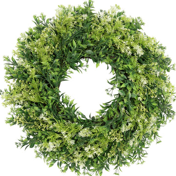 28 Inch Large Eucalyptus Wreaths for Front Door Artificial Green Leaves Greenery Indoor Outdoor Wreath Home Decor