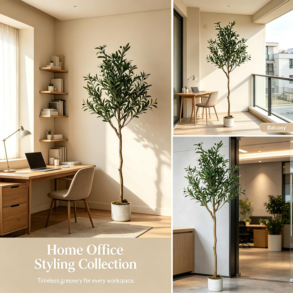 5FT Artificial Olive Tree with Nautral Leaves & 22 Fruits