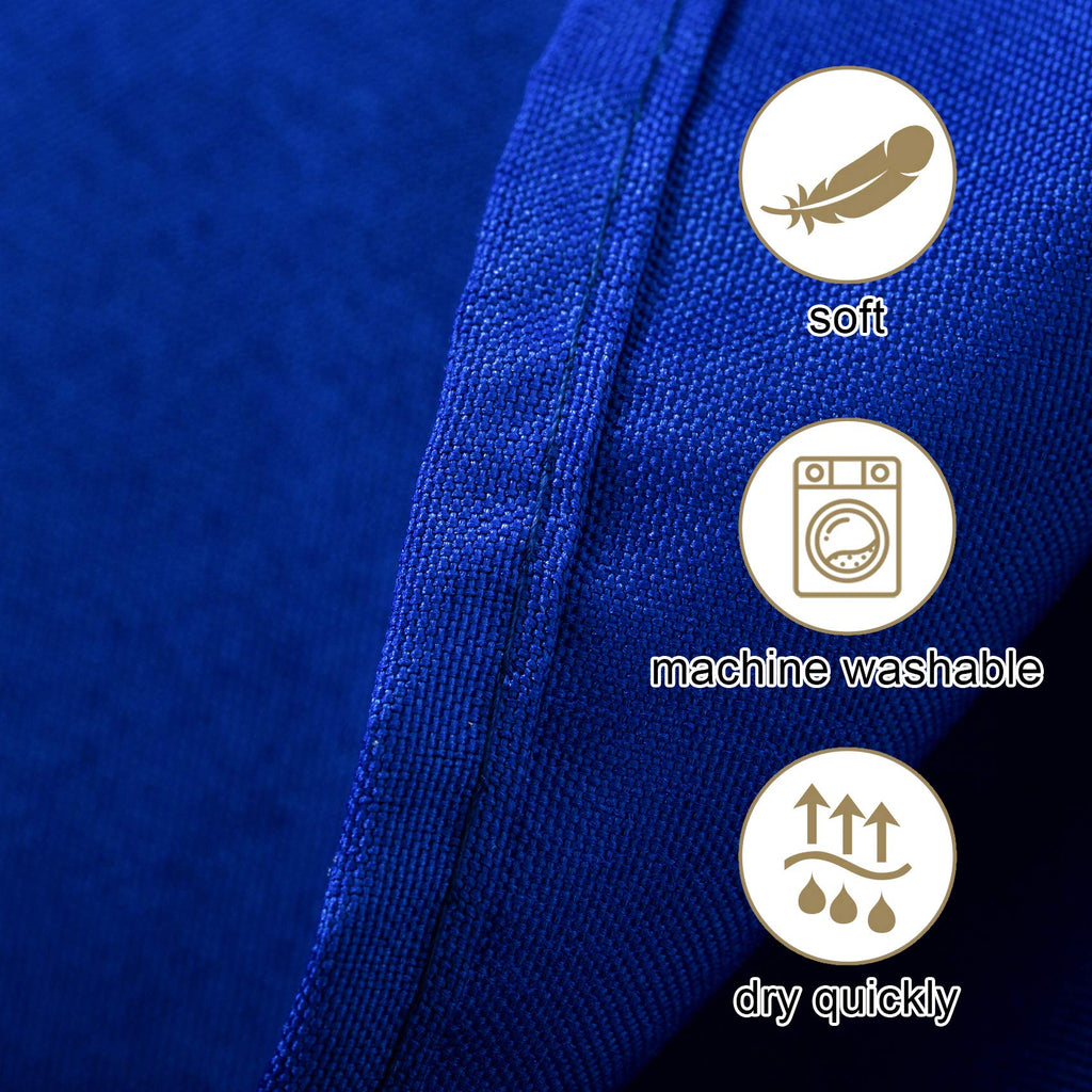 2pack 90 Inch Royal Blue Round Tablecloth in Washable Polyester Fabric for Wedding/Banquet/Restaurant/Parties