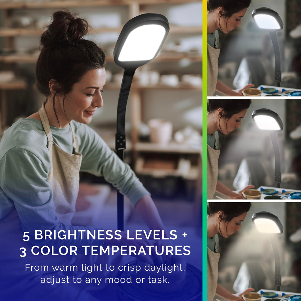 SmartLight Full Spectrum LED Floor Lamp with Adjustable Brightness