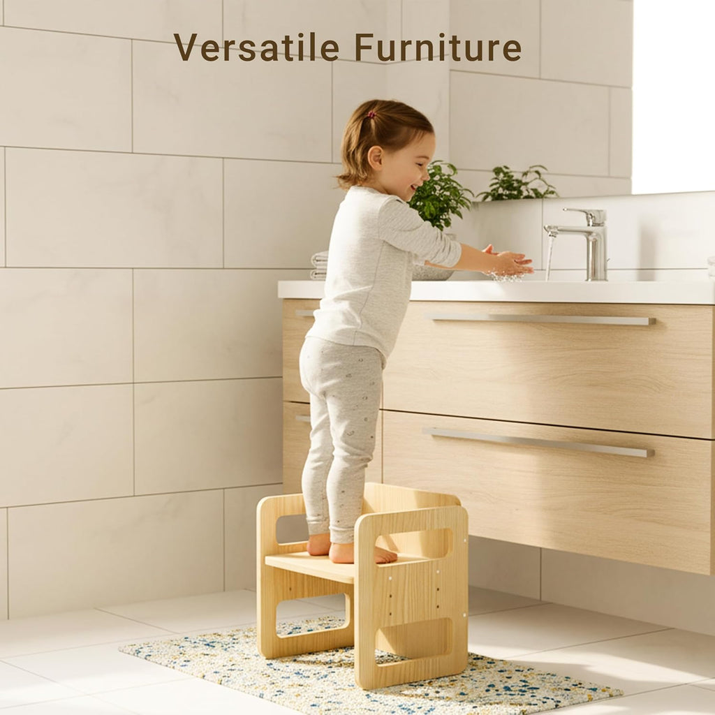 Montessori Weaning Table and Chair Set - 3 Adjustable Height