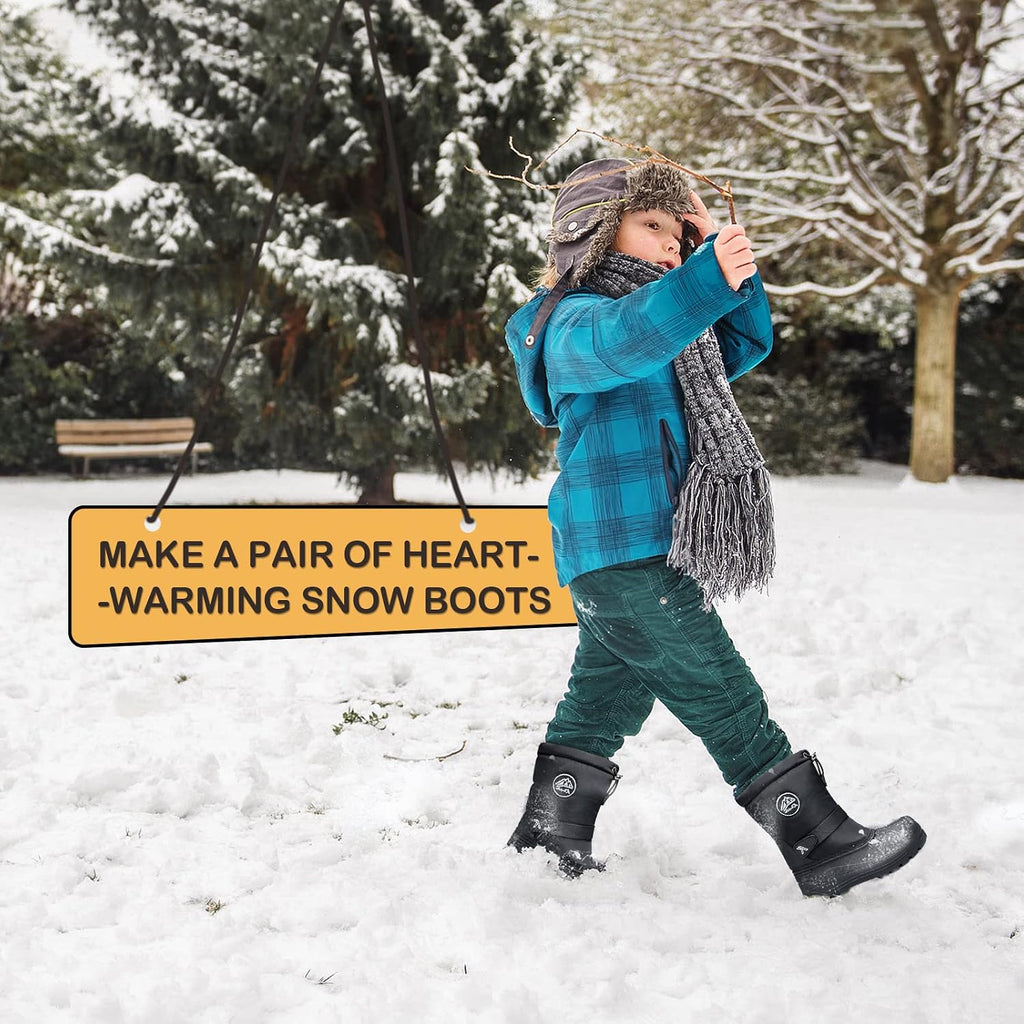 Kids Insulated Waterproof Anti-slip Winter Warm Snow Boots