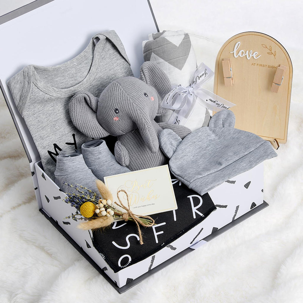 Baby Shower Gifts for Boys Baby Boy Gifts Newborn Basket with Sonogram Picture