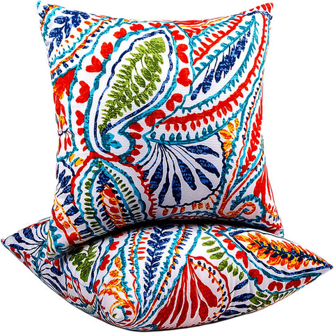 Outdoor Throw Pillows Decorative Outdoor Accent Pillows with Insert | Outdoor Throw Pillows Patio Pillows with