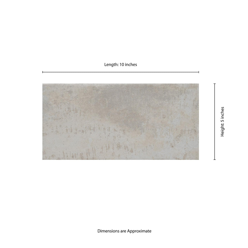 Porcelain Subway Floor & Wall Tile | Capella Ivory Brick | 5" x 10"