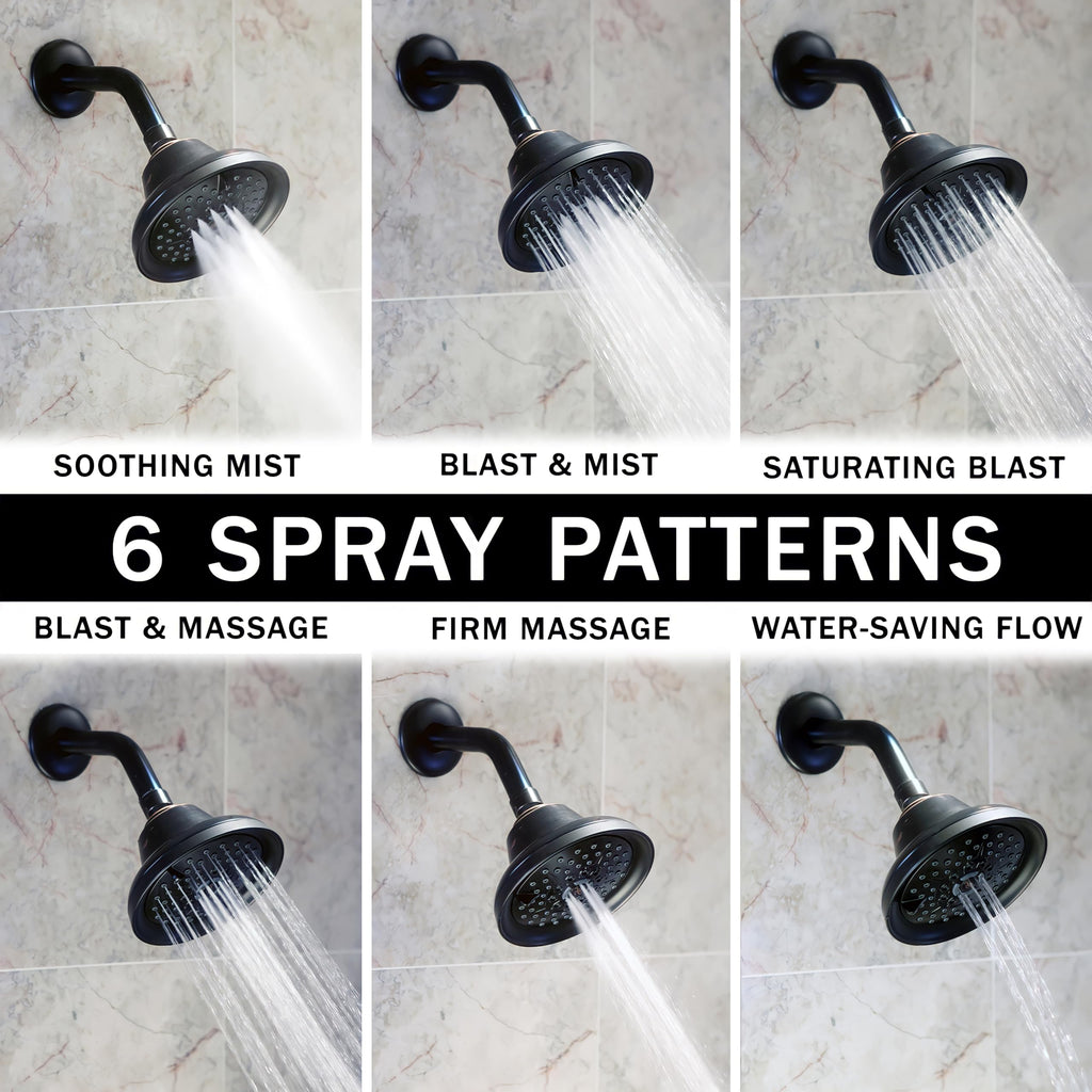 Massage Shower Head With Mist - 1.8 GPM - Oil-Rubbed Bronze