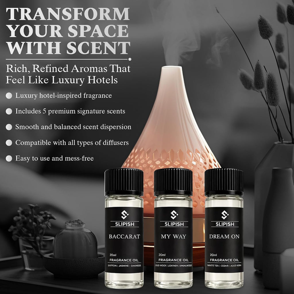 Hotel Diffuser Oil Discovery Kit - 5 × 20ml Fragrance Oils | Inspired by Elite 5-Star Hotel Scents | Aromatherapy