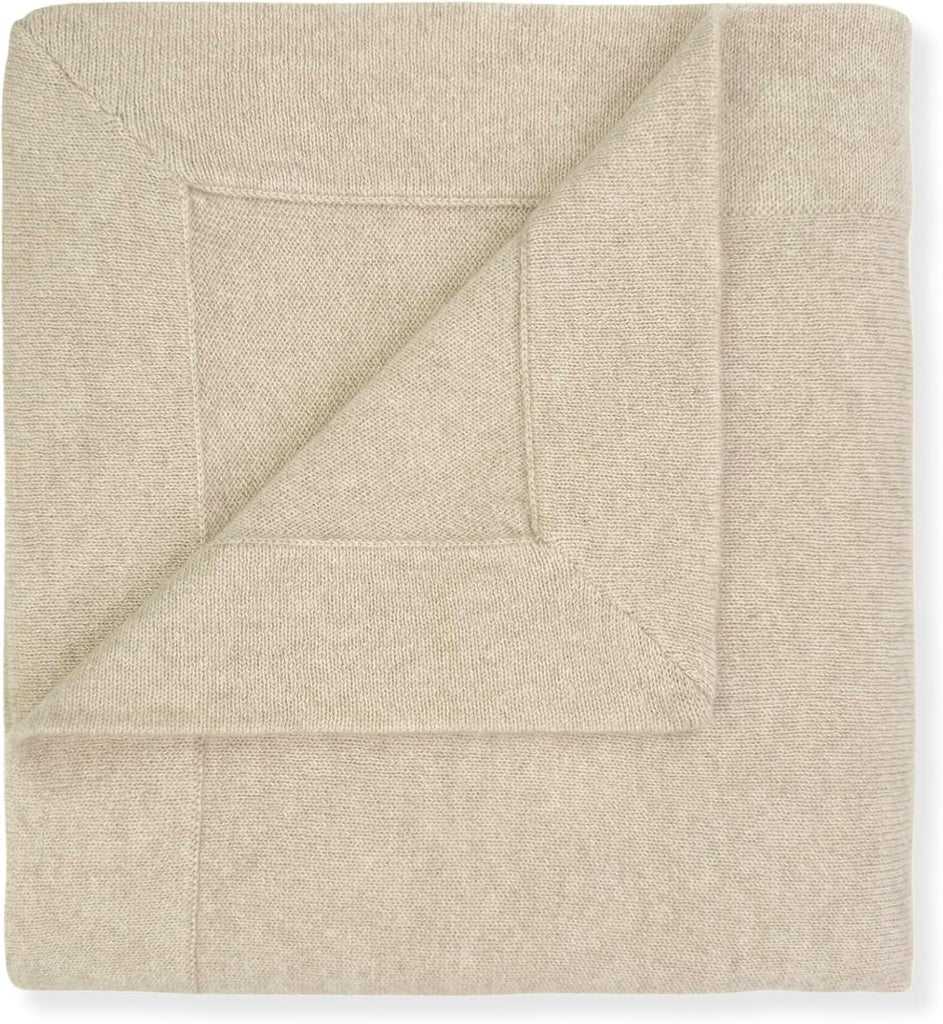 100% Cashmere Baby Blanket Gift Set Luxe Knit 0 Brown Sugar