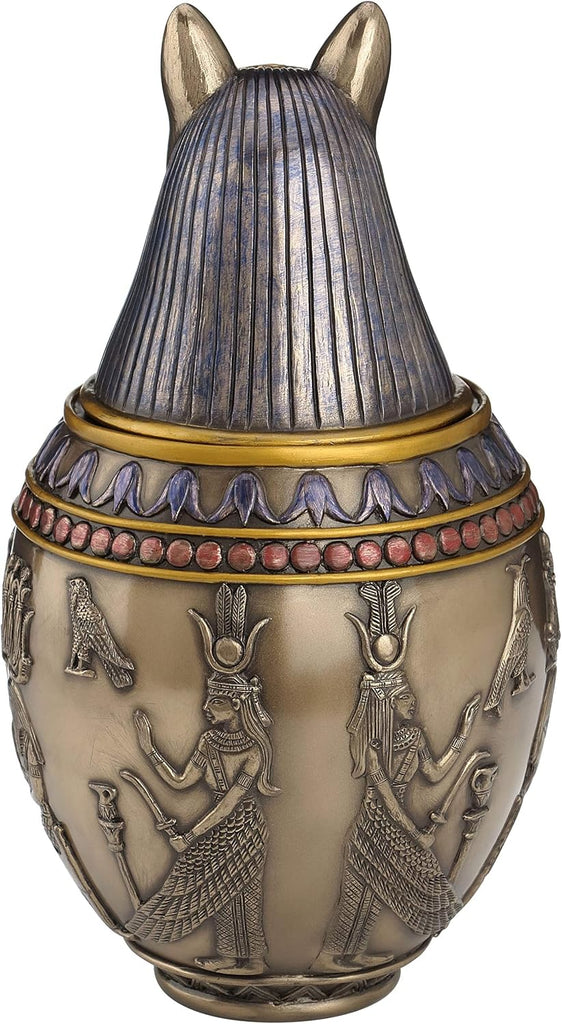 Rare Egyptian Bastet Cat Memorial Urn