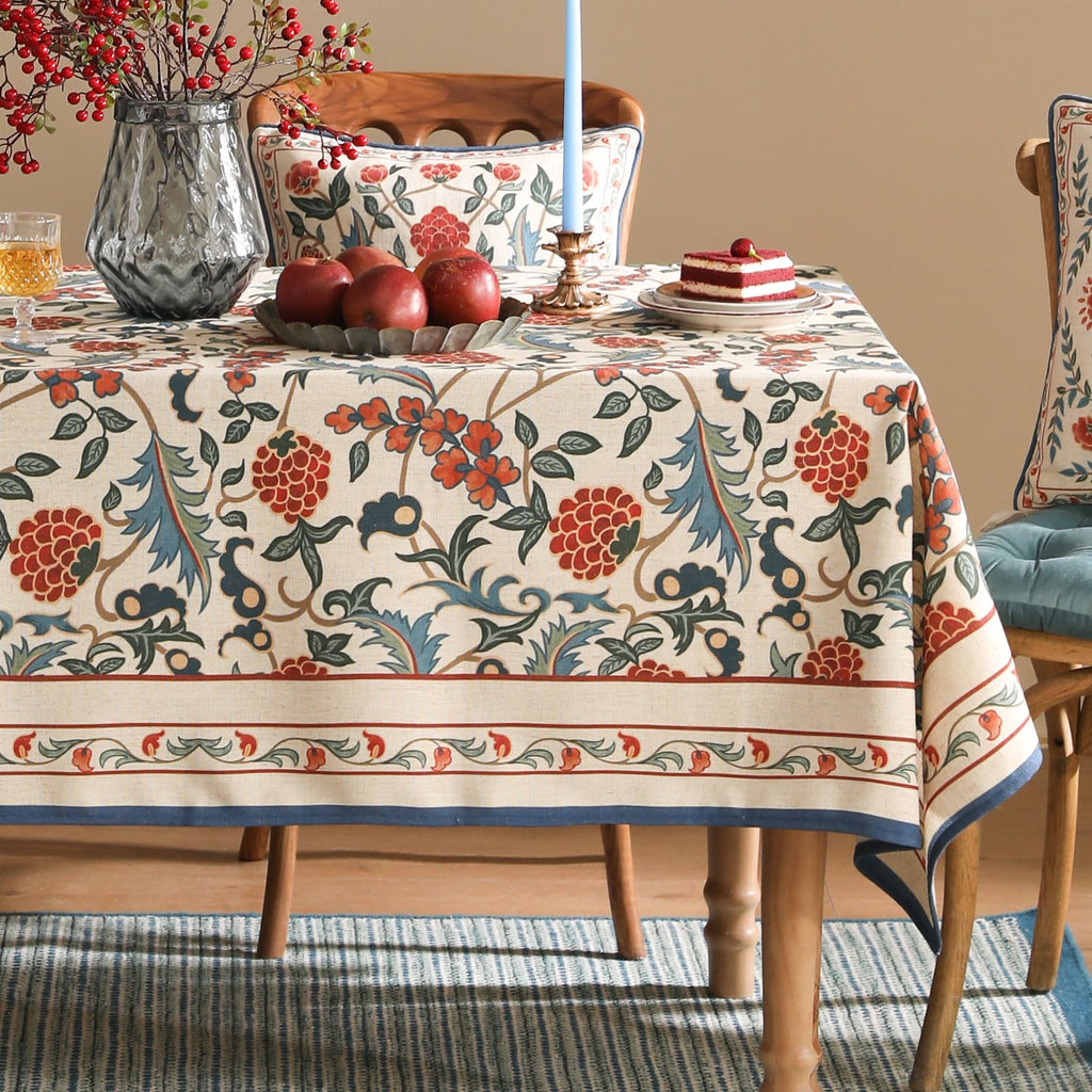 Designer Elegant French Tablecloth, Rectangular, 102"x63"