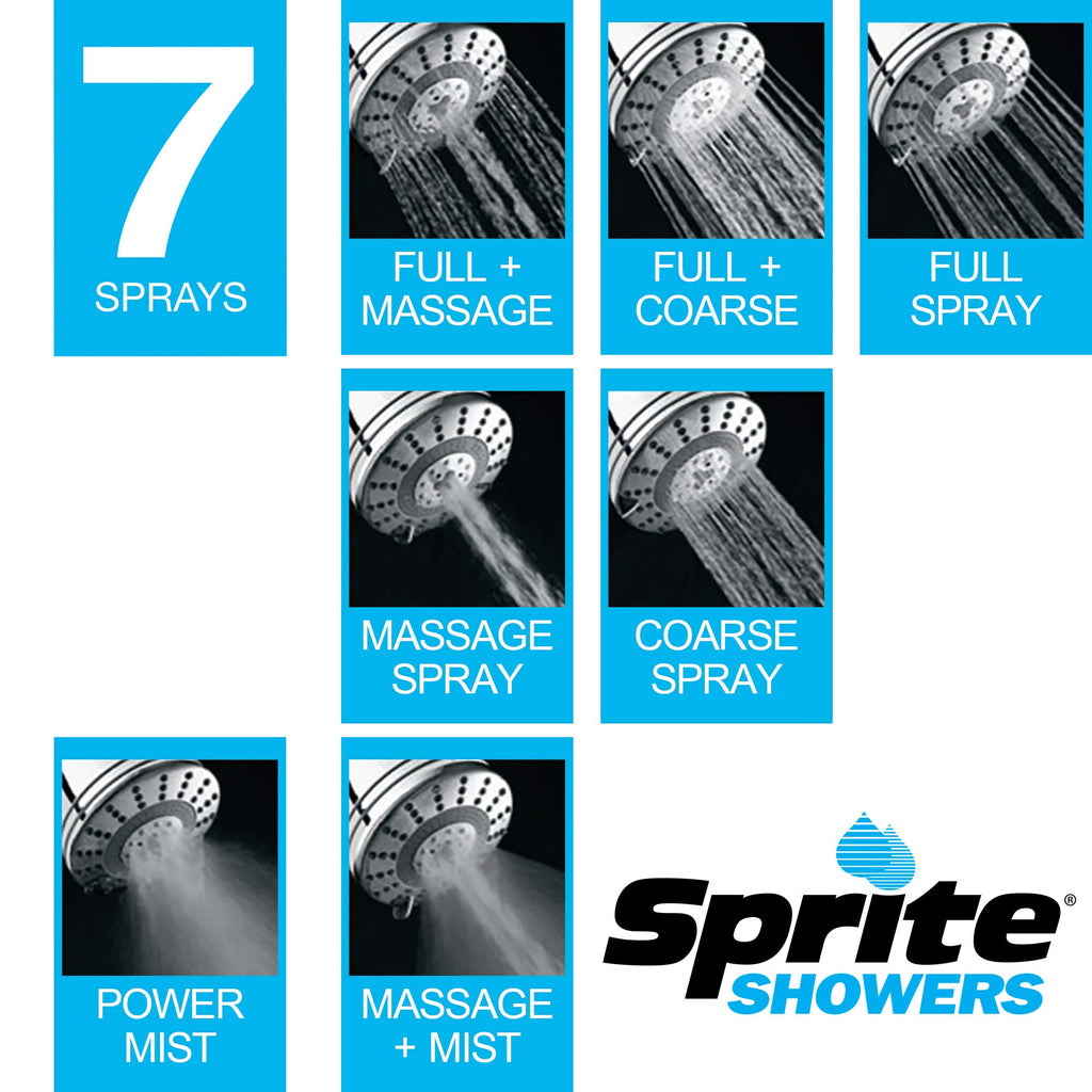 Showers Pure 7-Setting Filtered 1.75GPM Showerhead in Brushed Nickel (AE7E-BN-R)
