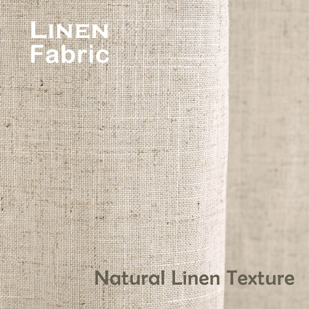 Ides Farmhouse Ruffle, Linen and Black Plaid Patchwork, Natural Bathroom Decor, Textured Weave for Modern and Shabby