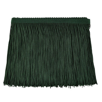 6 Inch Chainette Fringe Trim, Tassel Sewing Trim (Black Green, 5Yard) - 5 Yard