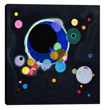 Several Circles' by Wassily Kandinsky Canvas Wall Art, 40" x 40"