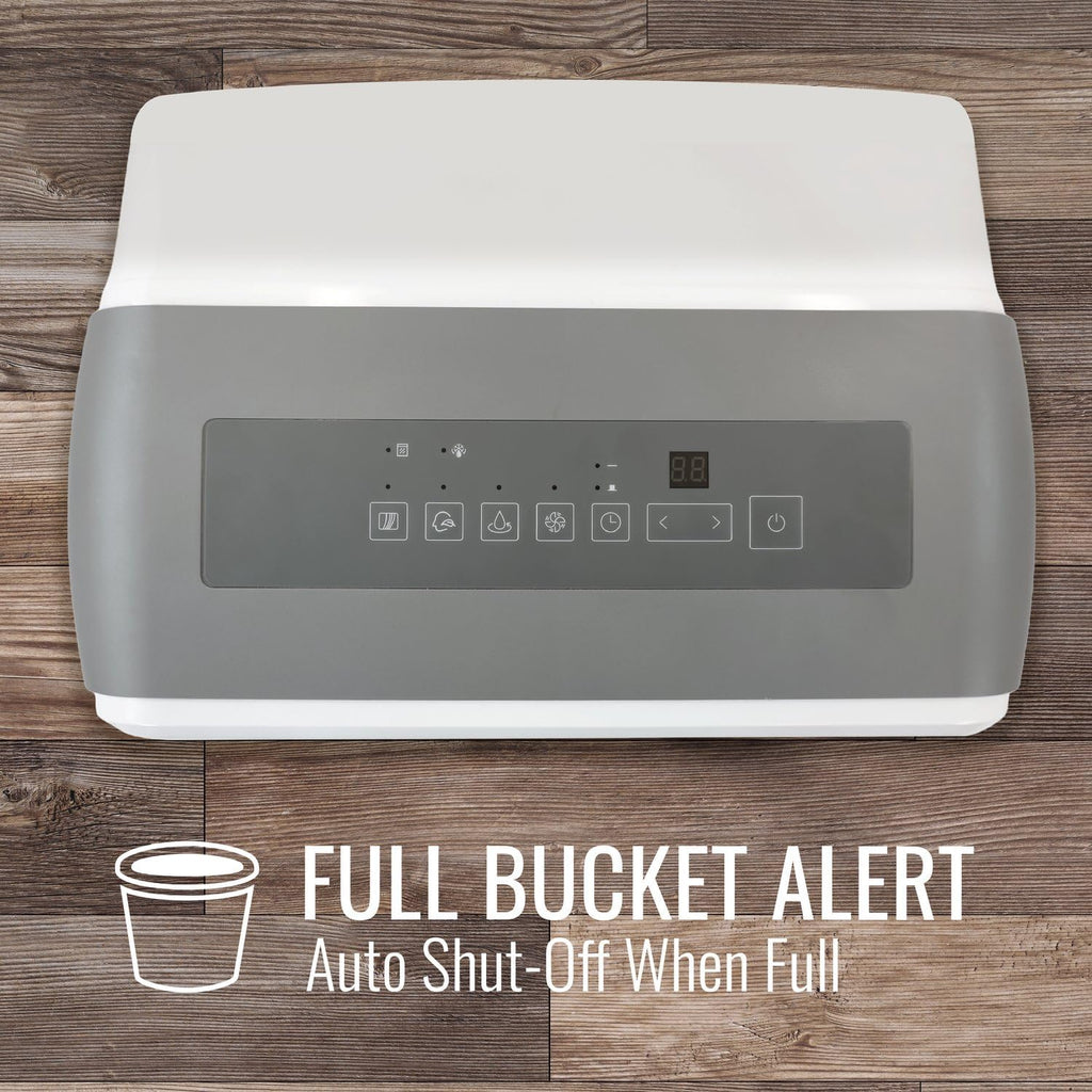 50 Pint Portable Dehumidifier with Pump for Rooms up to 4500 Sq Ft, Energy Efficient Humidity & Moisture Extractor