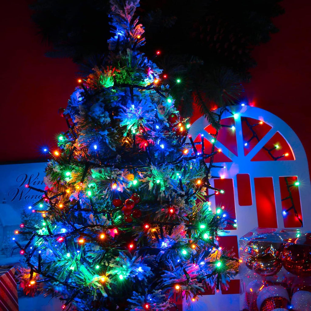 1000 LED 82 ft Christmas Cluster Lights Xmas String Lights Multicolor
